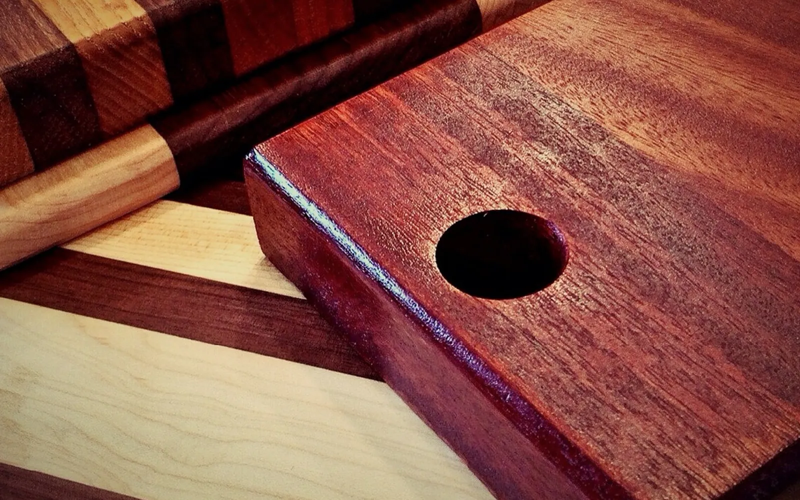 Culinary, cutting board and food