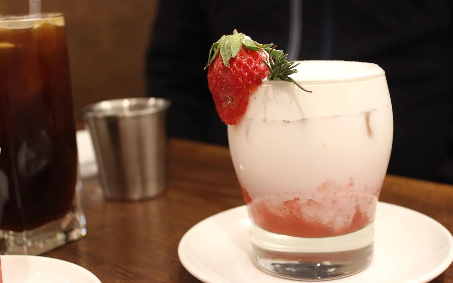 Dessert, strawberry and yogurt