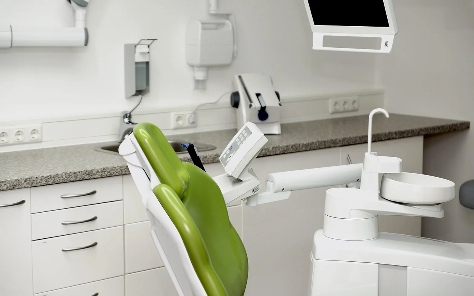 Dental chair, clinic and dentist office